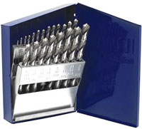 Set of 21 Irwin Twist Drill Bits